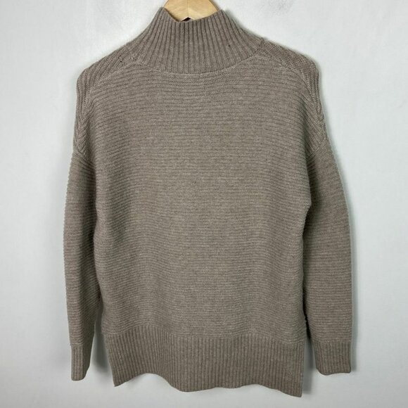 Nordstrom Sweet Romeo Cool Girl Tunic Sweater Ribbed Knit Beige Tan Size small S - Picture 12 of 12